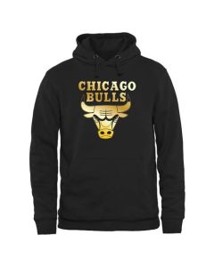 Chicago Bulls Gold Collection Pullover Hoodie Black