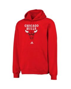 Chicago Bulls Logo Pullover Hoodie Sweatshirt Red