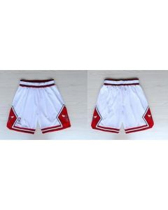 Chicago Bulls White NBA Shorts (White)