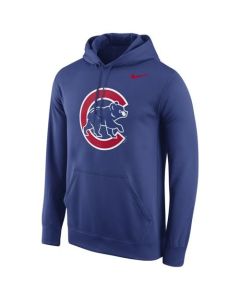 Chicago Cubs Logo Performance Pullover Royal MLB Hoodie
