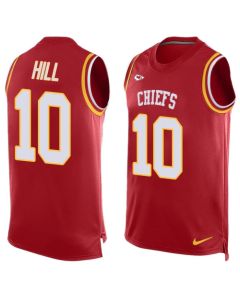 Chiefs #10 Tyreek Hill Red Team Color Men's Stitched NFL Limited Tank Top Jersey
