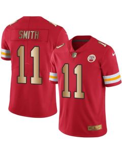 Chiefs #11 Alex Smith Red Men's Stitched NFL Limited Gold Rush Jersey
