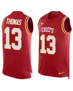 Chiefs #13 De'Anthony Thomas Red Team Color Men's Stitched NFL Limited Tank Top Jersey