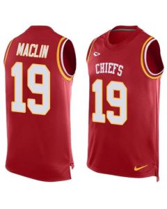 Chiefs #19 Jeremy Maclin Red Team Color Men's Stitched NFL Limited Tank Top Jersey