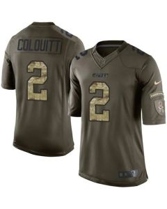 Chiefs #2 Dustin Colquitt Green Men's Stitched NFL Limited Salute to Service Jersey