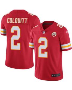 Chiefs #2 Dustin Colquitt Red Men's Stitched NFL Limited Rush Jersey