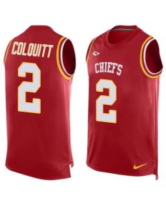 Chiefs #2 Dustin Colquitt Red Team Color Men's Stitched NFL Limited Tank Top Jersey