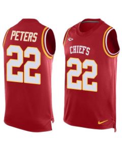 Chiefs #22 Marcus Peters Red Team Color Men's Stitched NFL Limited Tank Top Jersey