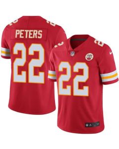 Chiefs #22 Marcus Peters Red Youth Stitched NFL Limited Rush Jersey