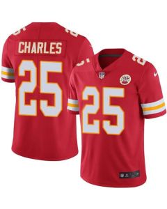 Chiefs #25 Jamaal Charles Red Youth Stitched NFL Limited Rush Jersey