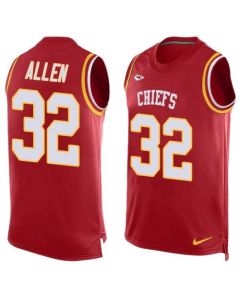 Chiefs #32 Marcus Allen Red Team Color Men's Stitched NFL Limited Tank Top Jersey