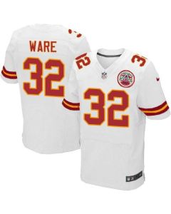 Chiefs #32 Spencer Ware White Men's Stitched NFL Elite Jersey