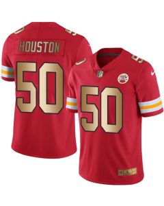 Chiefs #50 Justin Houston Red Men's Stitched NFL Limited Gold Rush Jersey