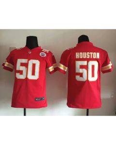 Chiefs #50 Justin Houston Red Team Color Youth Stitched NFL Elite Jersey