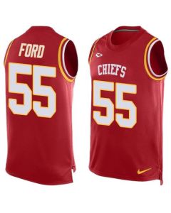 Chiefs #55 Dee Ford Red Team Color Men's Stitched NFL Limited Tank Top Jersey