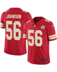 Chiefs #56 Derrick Johnson Red Men's Stitched NFL Limited Rush Jersey