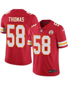 Chiefs #58 Derrick Thomas Red Men's Stitched NFL Limited Rush Jersey