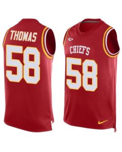 Chiefs #58 Derrick Thomas Red Team Color Men's Stitched NFL Limited Tank Top Jersey