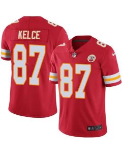 Chiefs #87 Travis Kelce Red Men's Stitched NFL Limited Rush Jersey