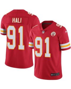Chiefs #91 Tamba Hali Red Youth Stitched NFL Limited Rush Jersey