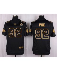 Chiefs #92 Dontari Poe Black Men's Stitched NFL Elite Pro Line Gold Collection Jersey