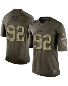 Chiefs #92 Dontari Poe Green Men's Stitched NFL Limited Salute to Service Jersey