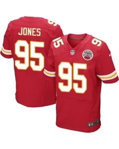Chiefs #95 Chris Jones Red Team Color Men's Stitched NFL Elite Jersey