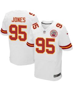 Chiefs #95 Chris Jones White Men's Stitched NFL Elite Jersey