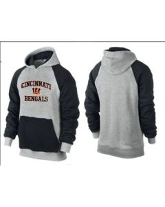 Cincinnati Bengals Heart & Soul Pullover Hoodie Grey & Black