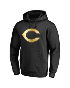 Cincinnati Reds Gold Collection Pullover Hoodie Black