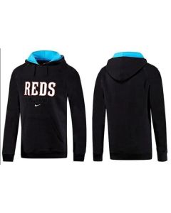 Cincinnati Reds Pullover Hoodie Black & Blue