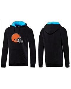 Cleveland Browns Logo Pullover Hoodie Black & Blue