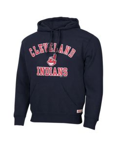 Cleveland indians Fastball Fleece Pullover Navy Blue MLB Hoodie