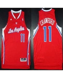 Clippers #11 Jamal Crawford Red Road Stitched NBA Jersey