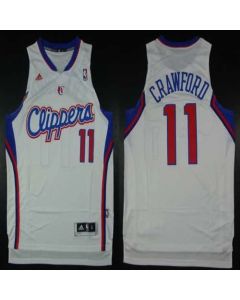 Clippers #11 Jamal Crawford White Home Stitched NBA Jersey