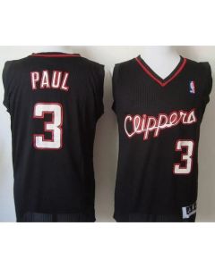 Clippers #3 Chris Paul Black Revolution 30 Stitched NBA Jersey