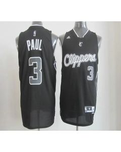 Clippers #3 Chris Paul Black Shadow Stitched NBA Jersey