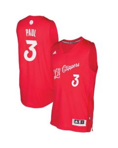 Clippers #3 Chris Paul Red 2016-2017 Christmas Day Stitched NBA Jersey
