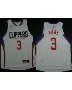 Clippers #3 Chris Paul White Revolution 30 Stitched NBA Jersey