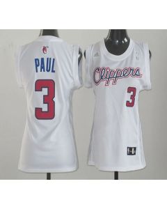 Clippers #3 Chris Paul White Women Fashion Stitched NBA Jersey
