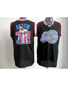 Clippers #32 Blake Griffin Black Notorious Stitched NBA Jersey