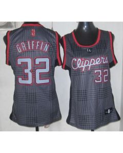 Clippers #32 Blake Griffin Black Women's Rhythm Fashion Stitched NBA Jersey