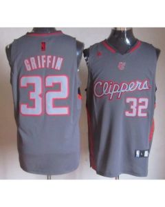 Clippers #32 Blake Griffin Grey Graystone Fashion Stitched NBA Jersey