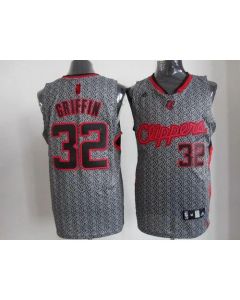 Clippers #32 Blake Griffin Grey Static Fashion Stitched NBA Jersey