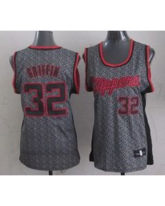 Clippers #32 Blake Griffin Grey Women's Static Fashion Stitched NBA Jersey