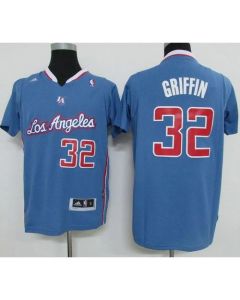 Clippers #32 Blake Griffin Light Blue Pride Swingman Stitched NBA Jersey