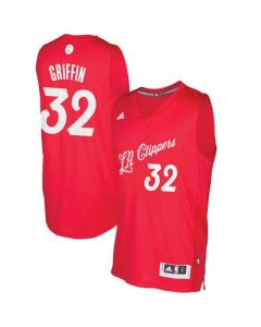 Clippers #32 Blake Griffin Red 2016-2017 Christmas Day Stitched NBA Jersey