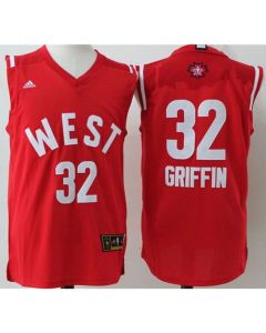 Clippers #32 Blake Griffin Red 2016 All Star Stitched NBA Jersey