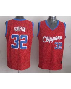 Clippers #32 Blake Griffin Red Crazy Light Stitched NBA Jersey
