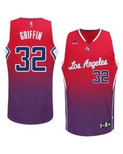 Clippers #32 Blake Griffin Red Resonate Fashion Swingman Stitched NBA Jersey